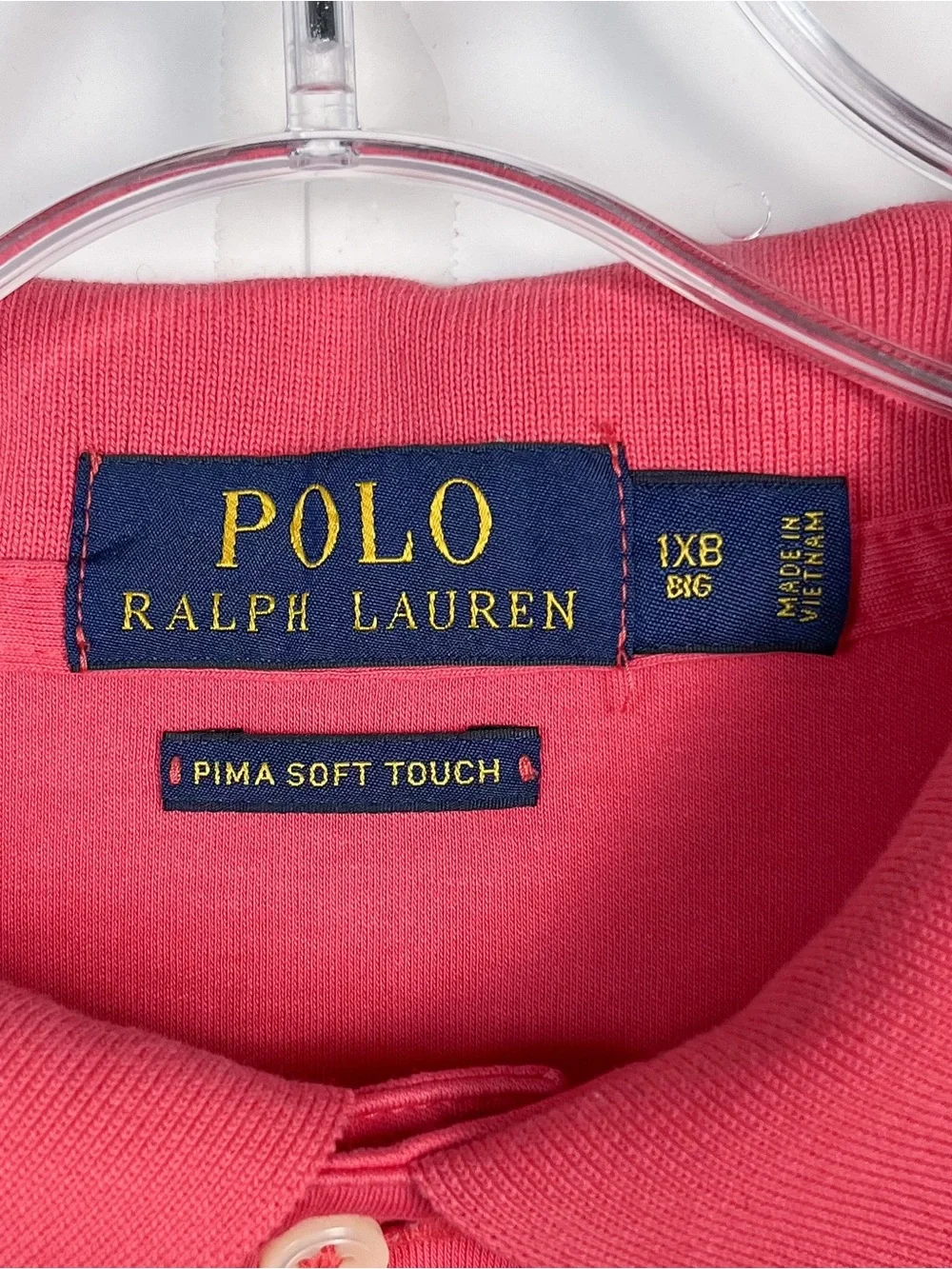 Polo Ralph Lauren Men's 1XB Big & Tall Pima Cotton Soft-Touch Polo Shirt Pink
